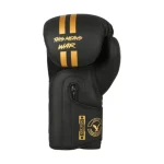 Guantes Boxeo JAVCO This Means War negro dorado 16oz sideral deportes