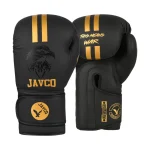Guantes de Boxeo JAVCO Kick Boxing Muay Thai 16oz Negro con Dorado sideral deportes